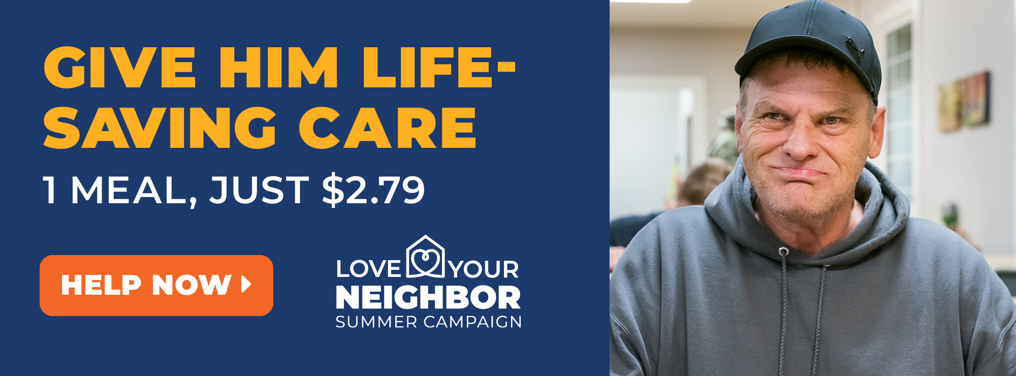Give Him Life-Saving Care, 1 Meal, Just $2.79 - Help Now >