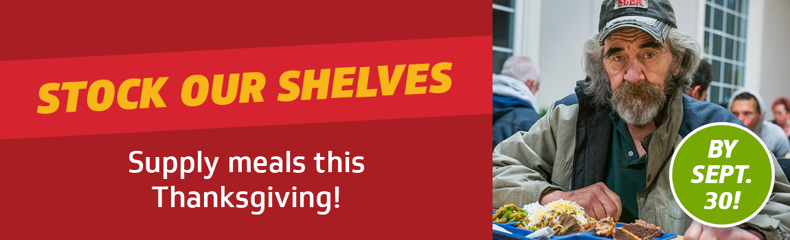 You can change a life. Give a meal, just $2.79.